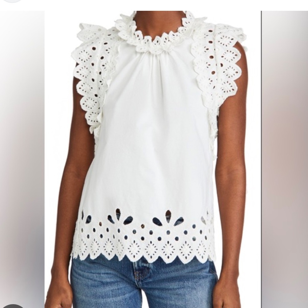 Sea New York eyelet top size S